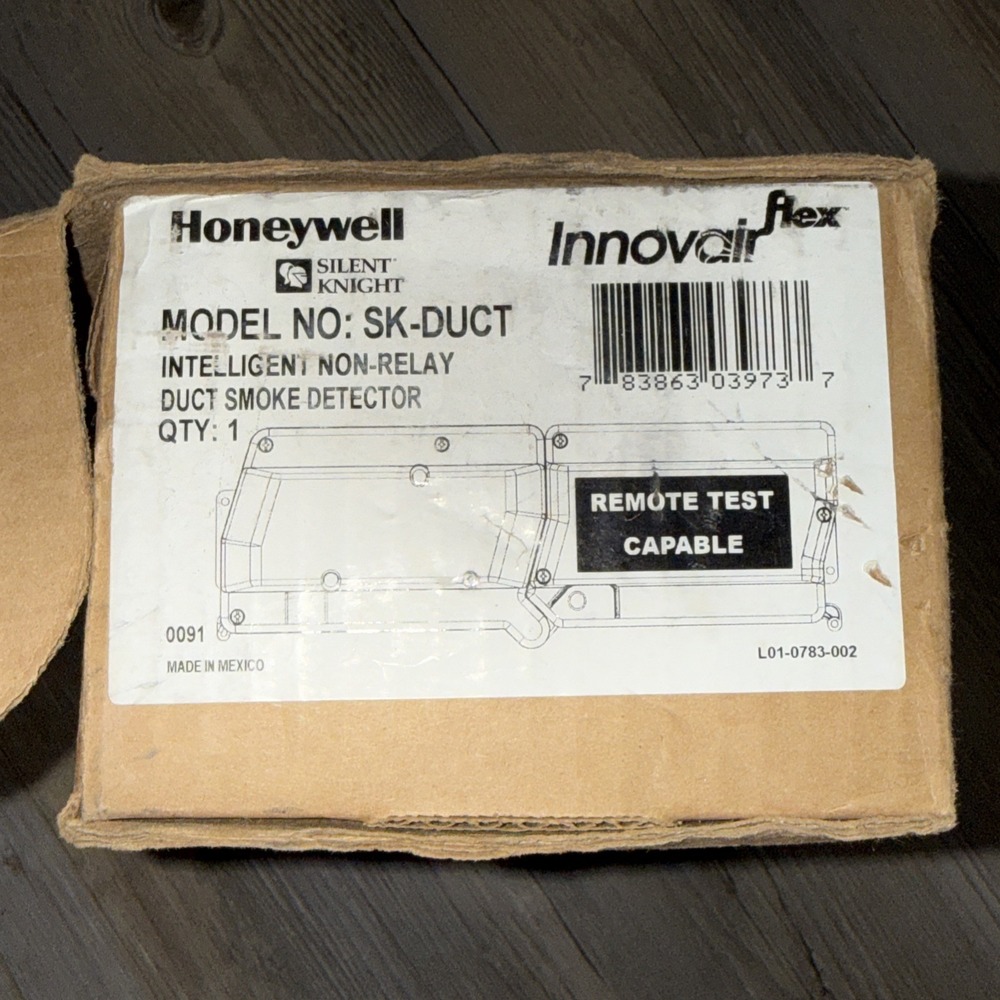 Honeywell Silent Knight SK-DUCT Intelligent Non-Relay Duct Smoke Detector /part
